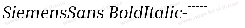 SiemensSans BoldItalic字体转换